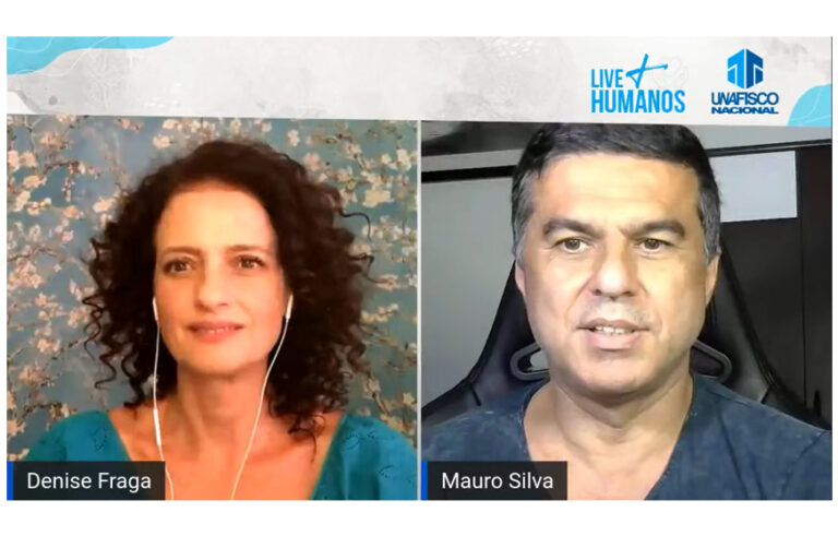 Live da Unafisco: Denise Fraga conscientiza sobre a ‘reformatação’ do ser humano